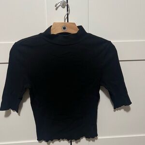 Zara mock neck top